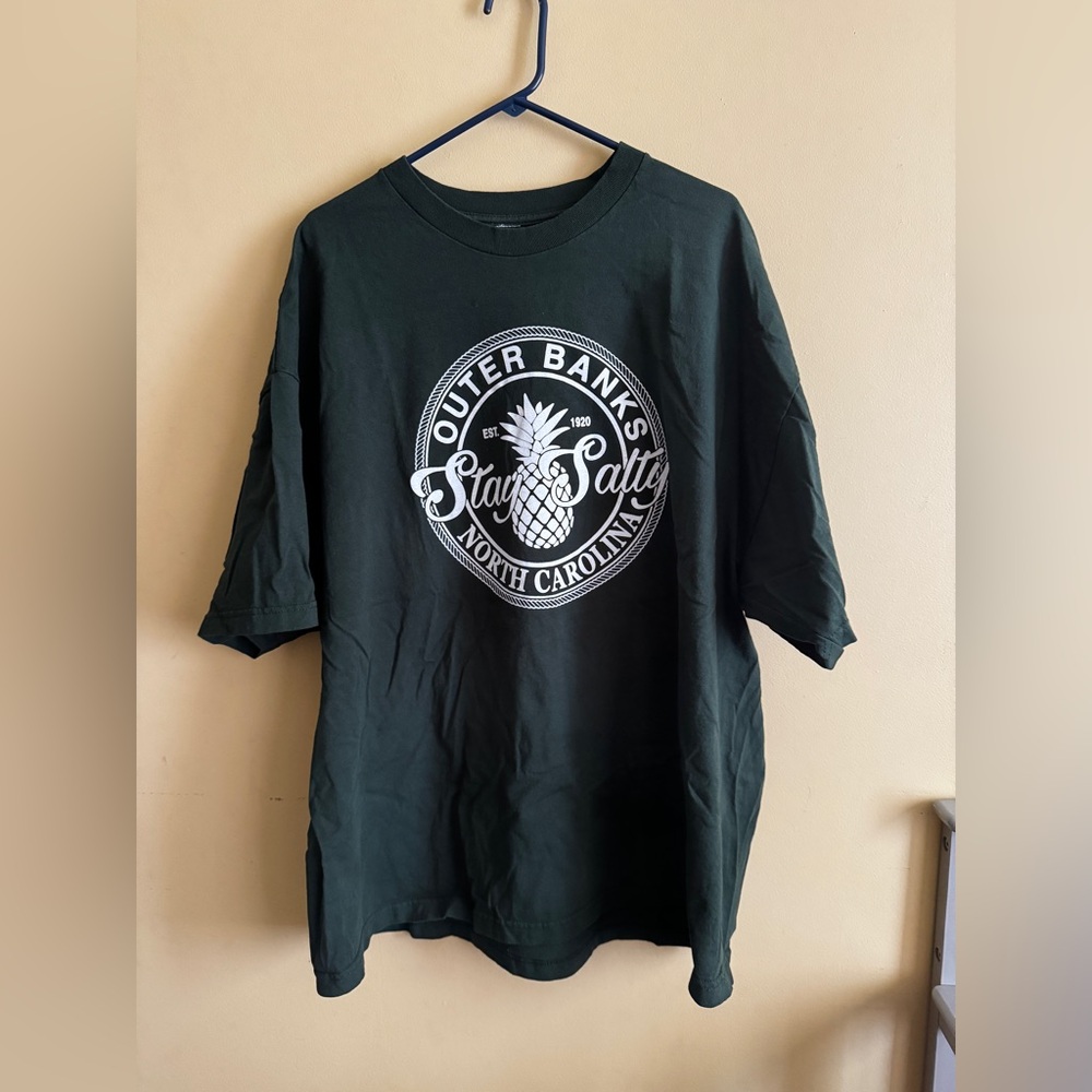 Outer Banks, Stay Salty Men's Green T-Shirt 4XL